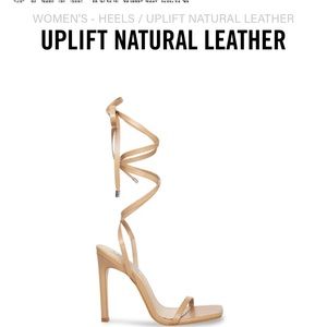 Steve Madden lace up heels, tan